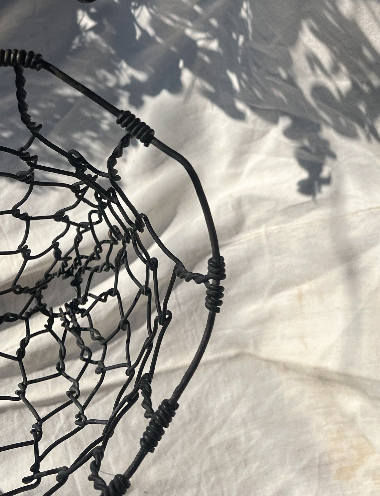 Pair of Hanging Baskets - Wire Cow Feeders