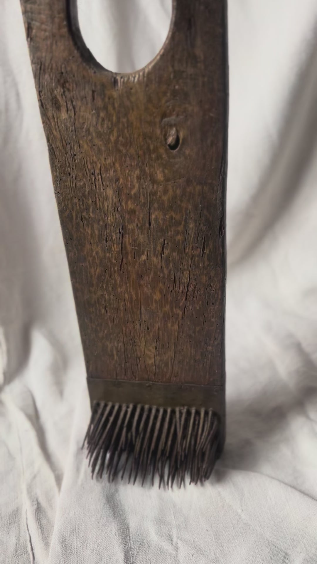 Antique French Flax Comb